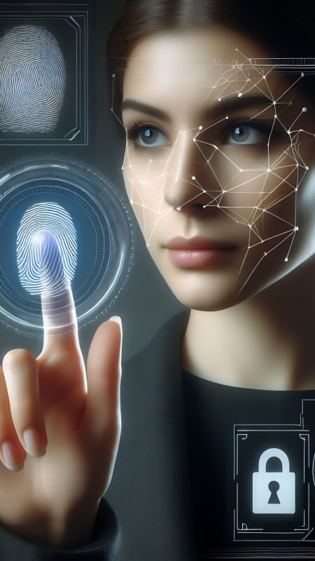 biometrics-security-system-woman-using-fingerprint